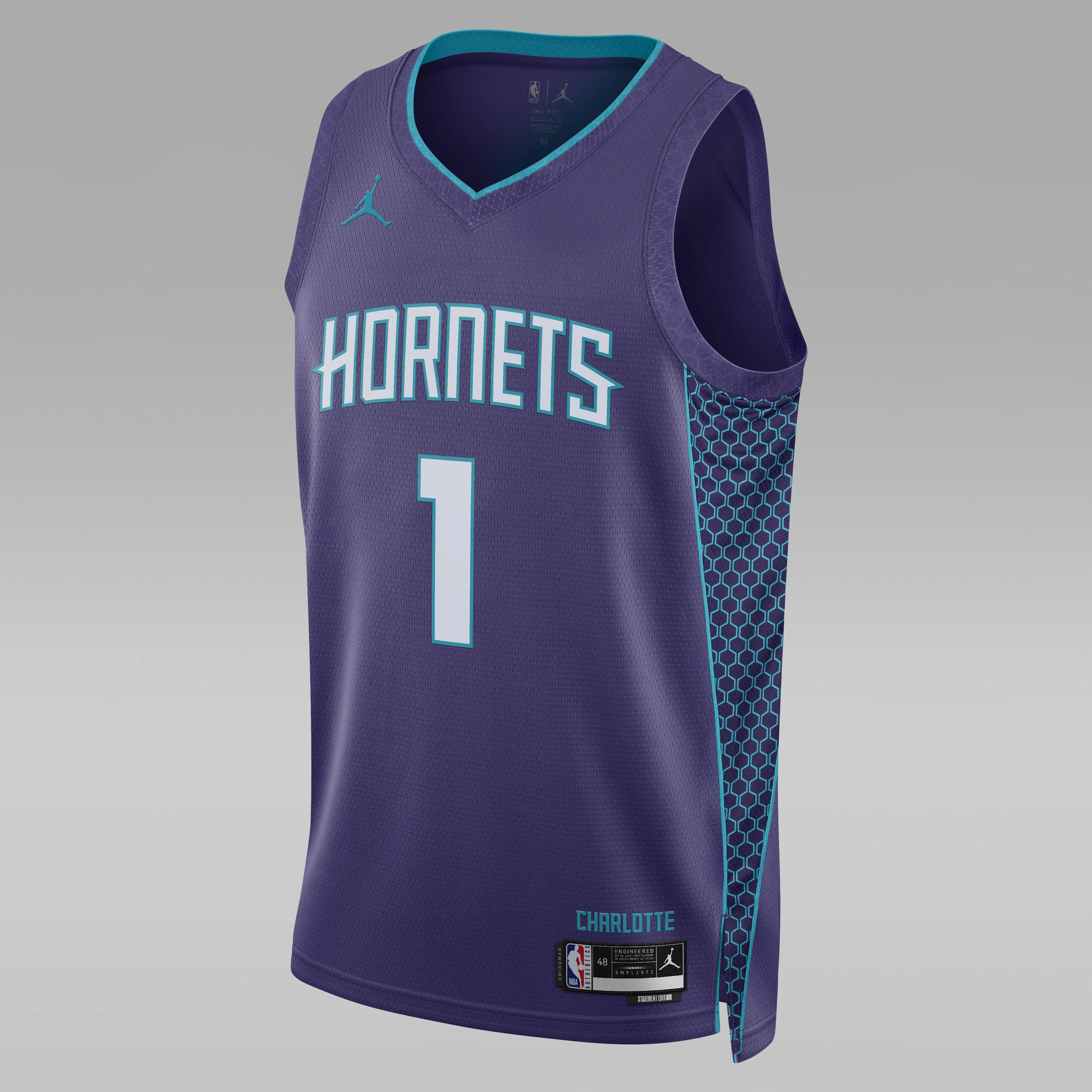 Nike Charlotte Hornets Statement Edition Men s Jordan Dri FIT NBA Swingman Jersey King s Cross
